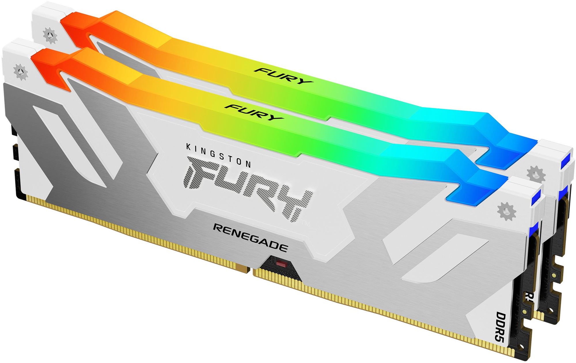 RAM memória Kingston FURY 32GB KIT DDR5 7200MHz CL38 Renegade White RGB XMP