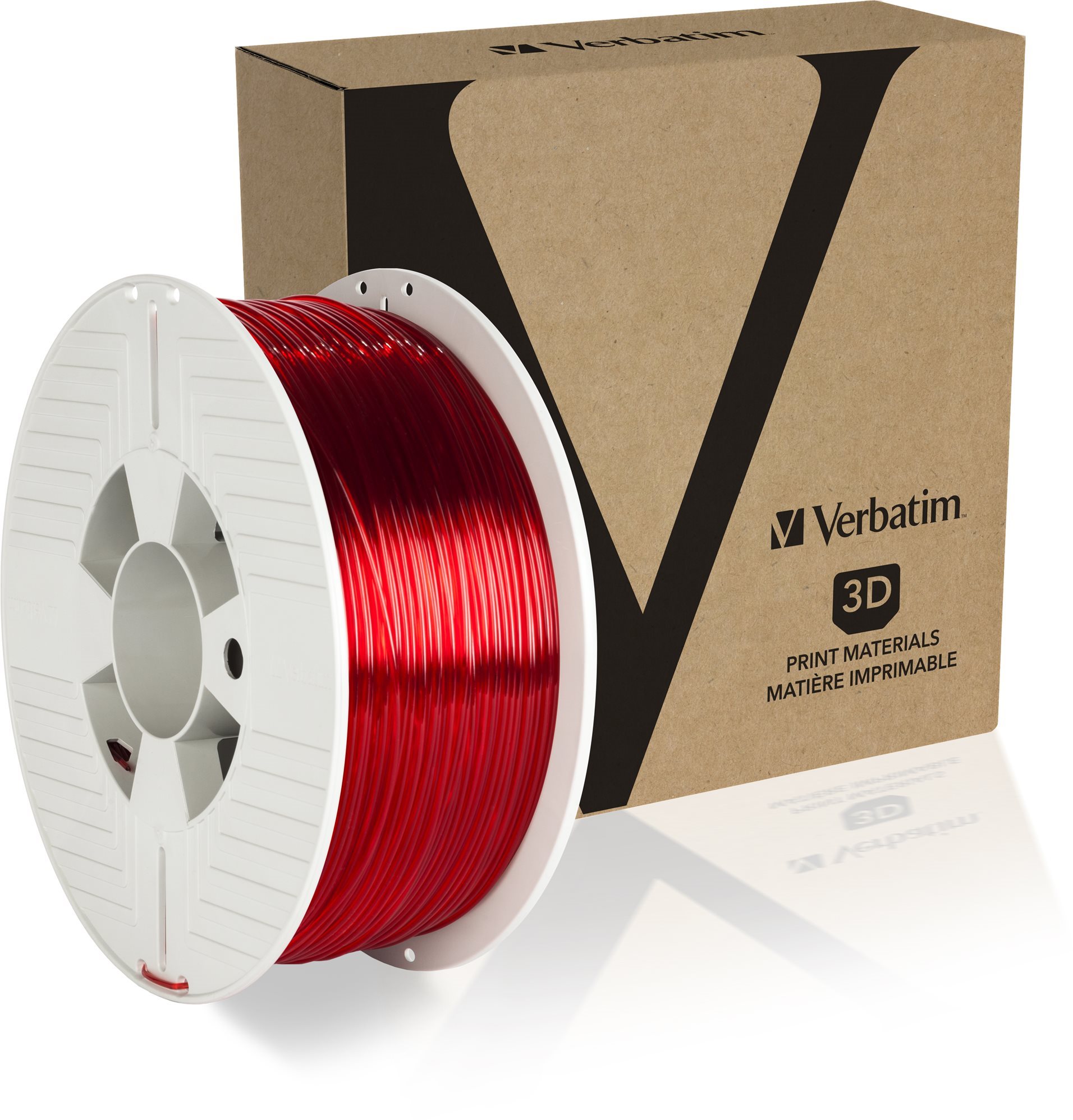 Verbatim PET-G 1.75mm 1kg, átlátszó piros