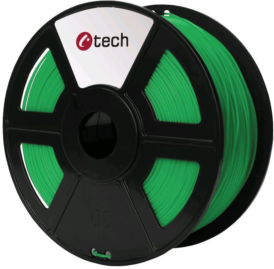 C-TECH Nyomtatószál (filament) ABS, 1, 75 mm, 1 kg, zöld
