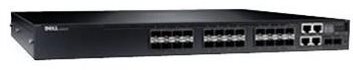 Dell emc n3024ef-on switch, 24x 1gbf, 2x sfp+ 10gbe, 2x gbe combo ports, l3, stacking, io to psu air