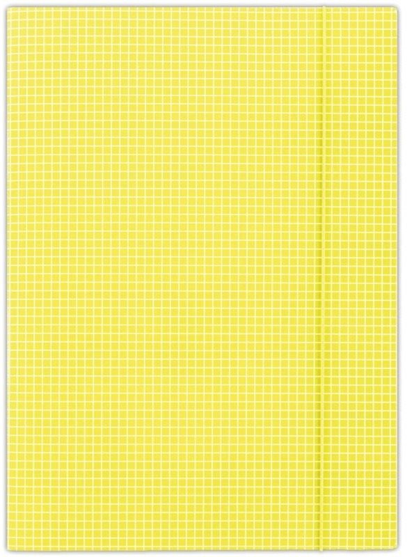 Iratrendező mappa DONAU A4, sárga négyzetekkel