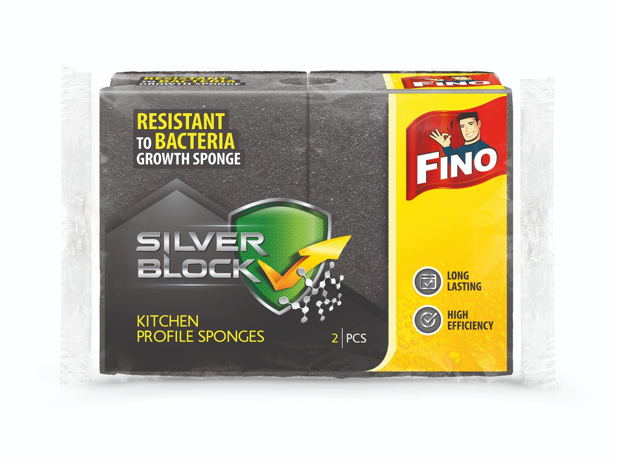 FINO Silver Profilozott szivacs 2 db