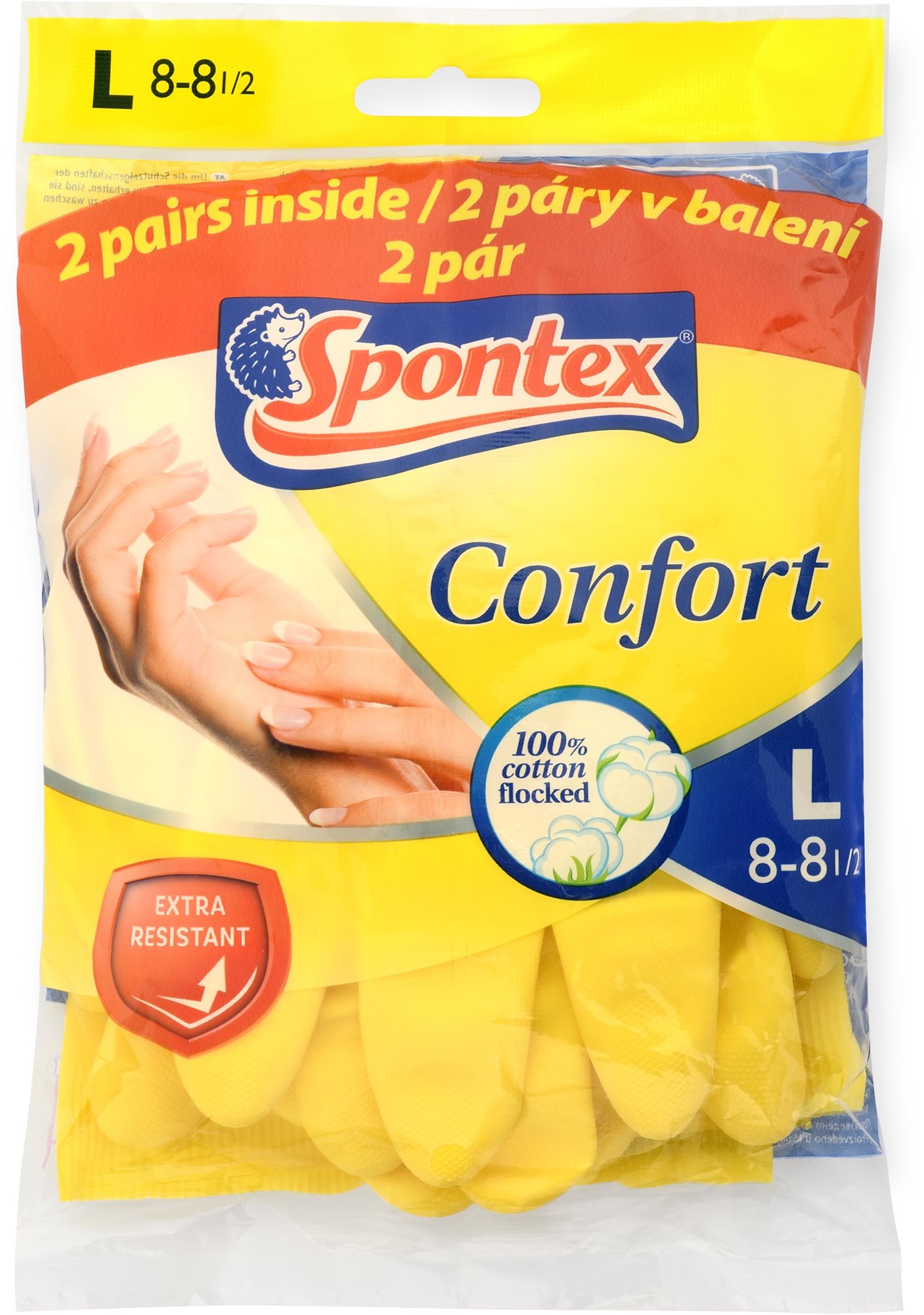 SPONTEX Comfort L méret, 2 pár