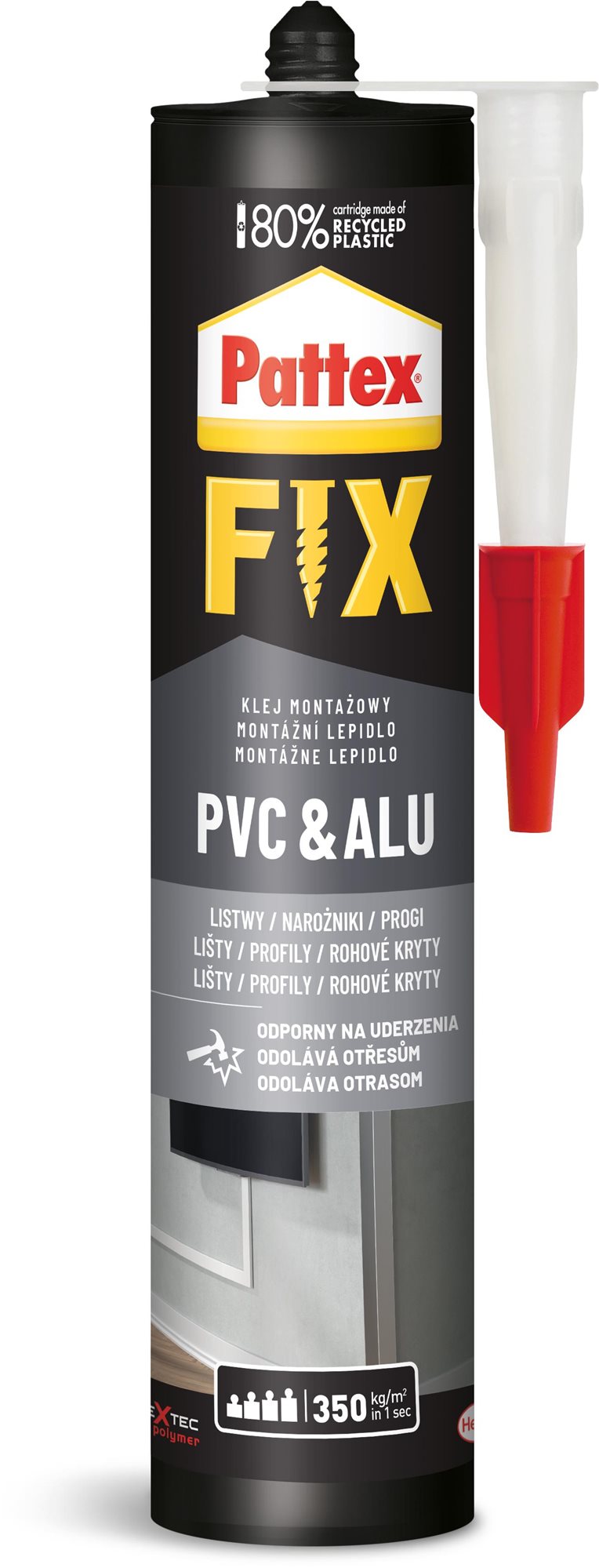 PATTEX FIX PVC & ALU (PVC & alumínium) 440 g