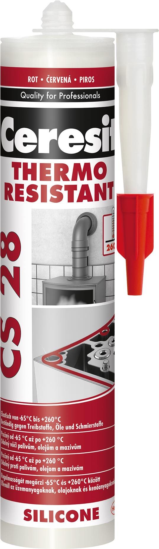 CERESIT CS 28 Thermo resistant, červený 280 ml