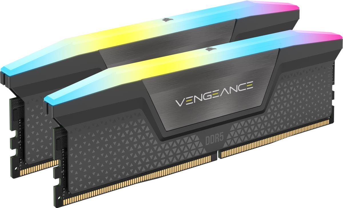 Corsair 32GB KIT DDR5 5200MHz CL40 Vengeance RGB Grey for AMD