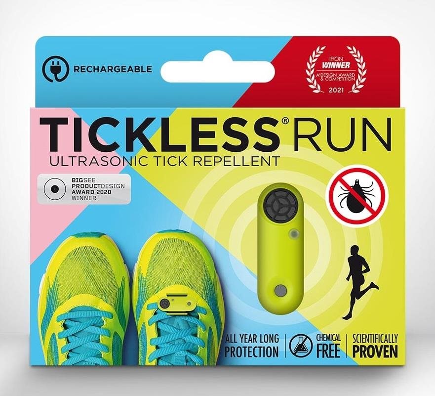 TickLess Run Ultrazvukový odpuzovač klíšťat - neonový