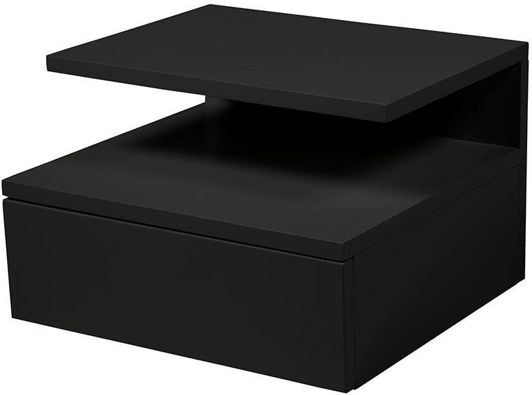 Ashlan Éjjeliszekrény, 35 cm, fekete