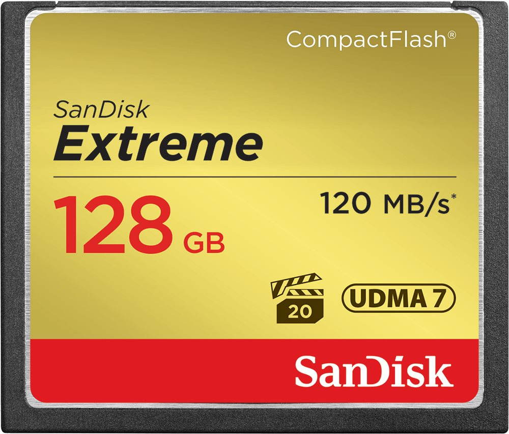 Memóriakártya Sandisk Compact Flash Extreme 128 GB