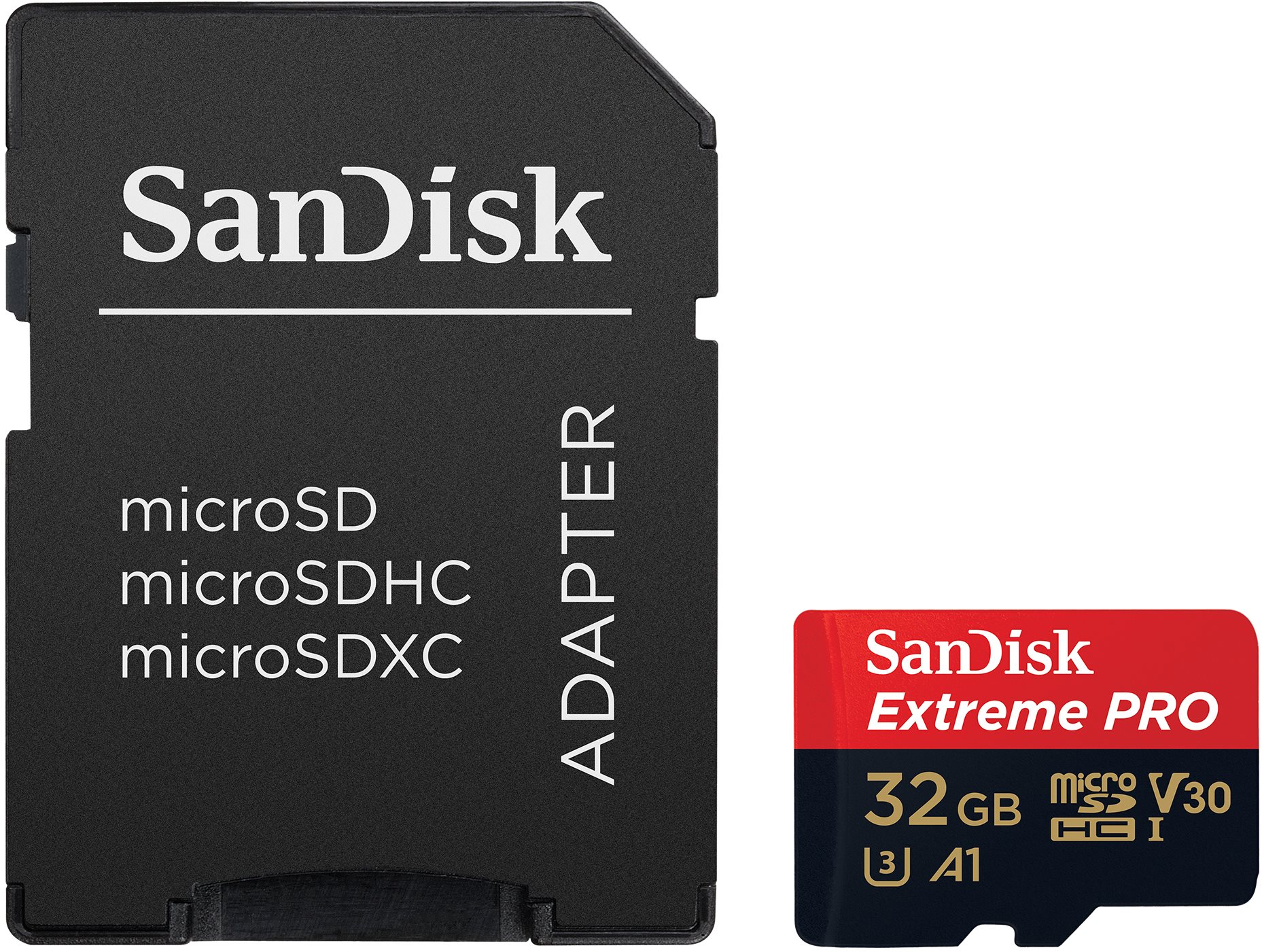 SanDisk MicroSDHC 32GB Extreme Pro + SD adapter