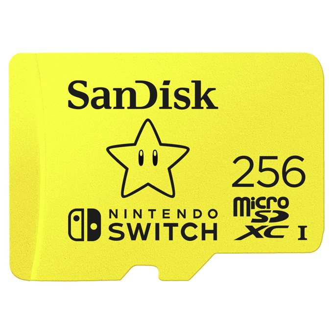 Sandisk microSDXC 256GB Nintendo Switch A1 V30 UHS-1 U3