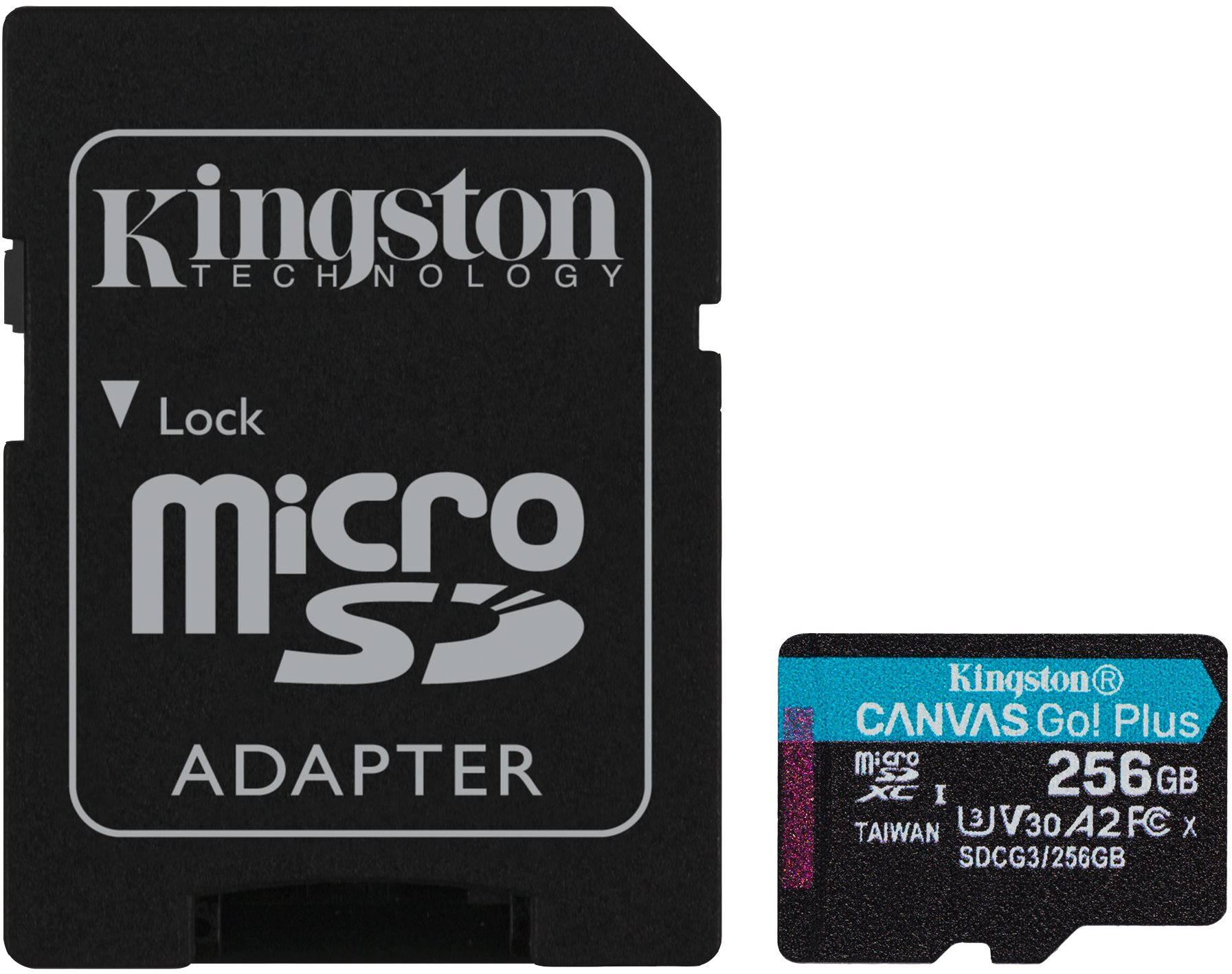 Kingston Canvas Go! Plus microSDXC 256GB + SD adapter