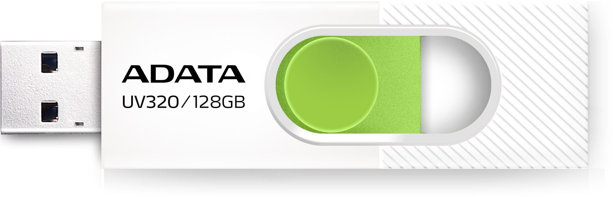 ADATA UV320 128GB, fehér-zöld