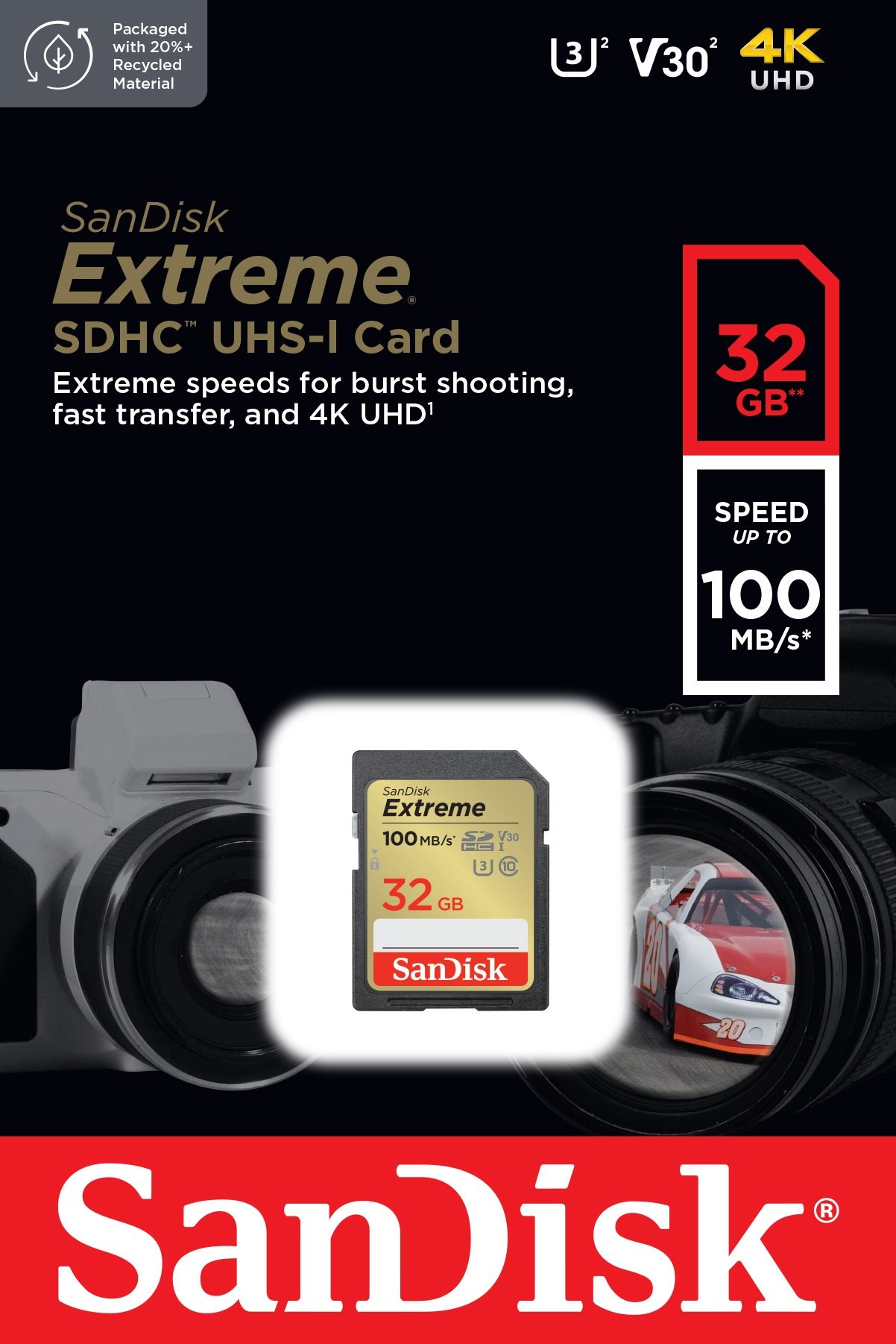 SanDisk SDHC 32 GB Extreme + Rescue PRO Deluxe