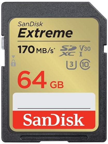 SanDisk SDXC 64 GB Extreme + Rescue PRO Deluxe