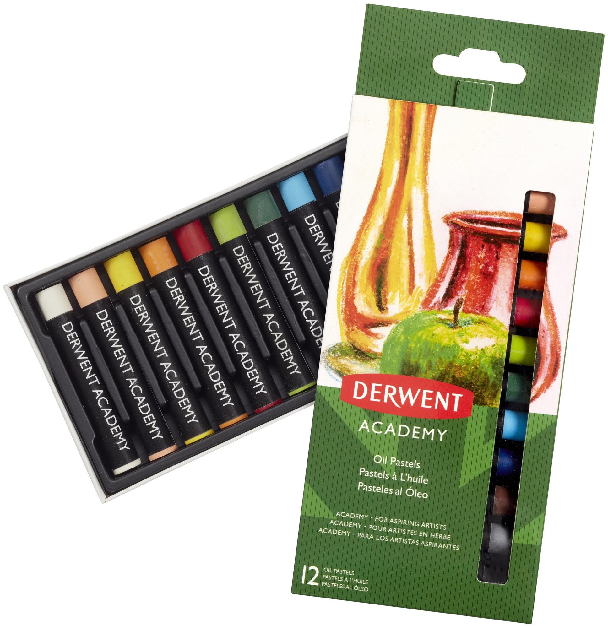 DERWENT Academy Oil Pastel Set 12 szín
