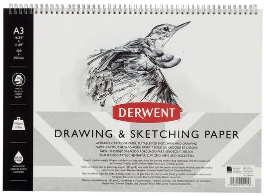 DERWENT Drawing & Sketching Paper A3 / 30 lap / 165g/m2