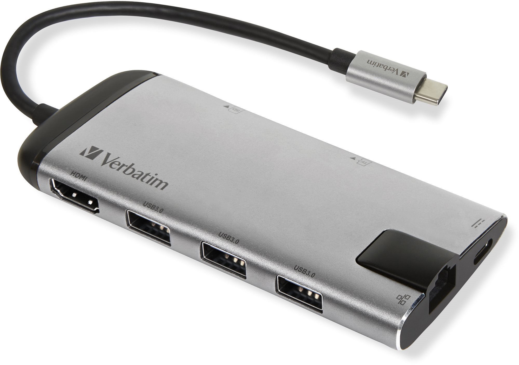 VERBATIM USB-C Multiport HUB USB 3.1 GEN 1/ 3x USB 3.0/ HDMI/ SDHC/ microSDHC/ RJ45