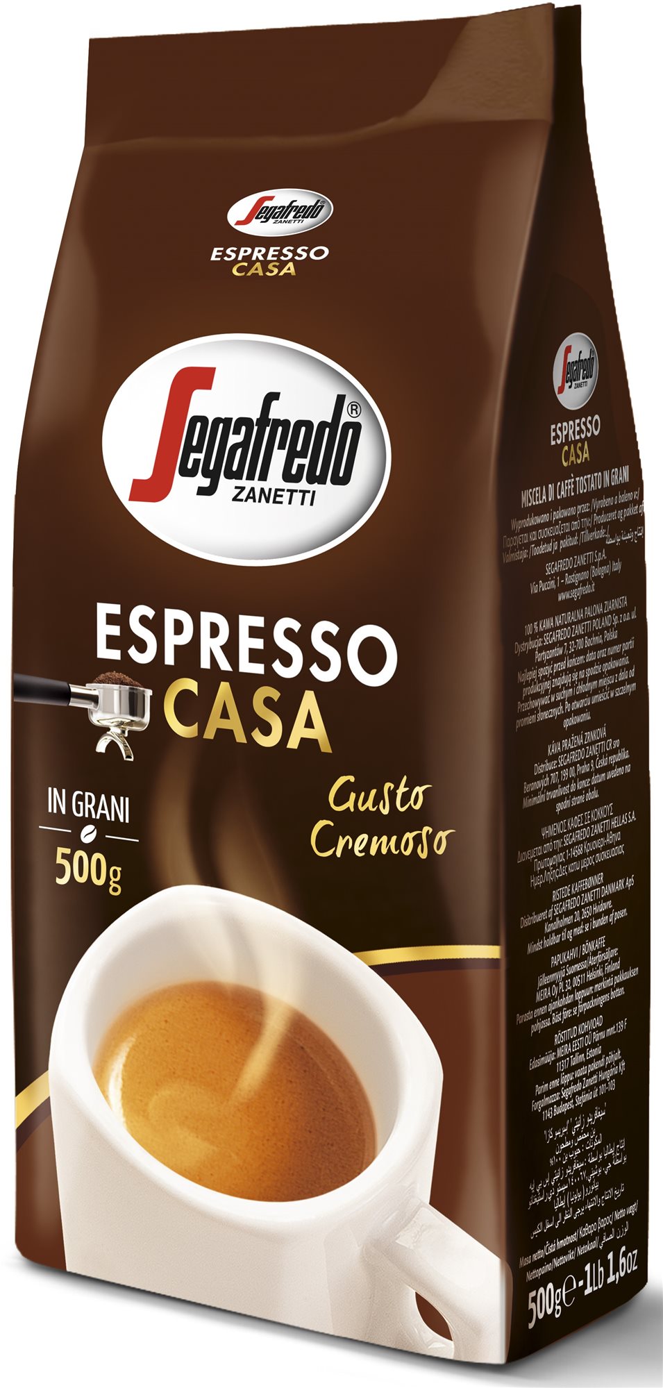 Kávé Segafredo Espresso Casa - szemes kávé 500 g