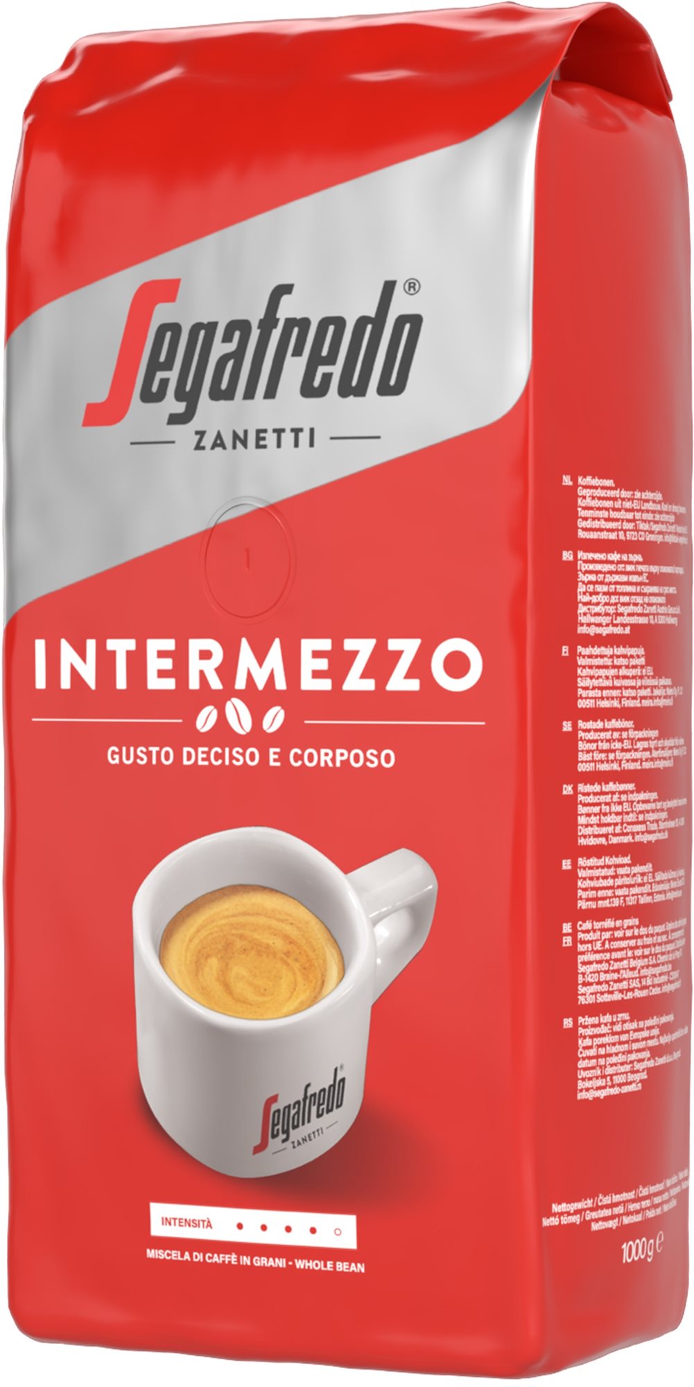 Kávé Segafredo Intermezzo, 1000 g, szemes kávé