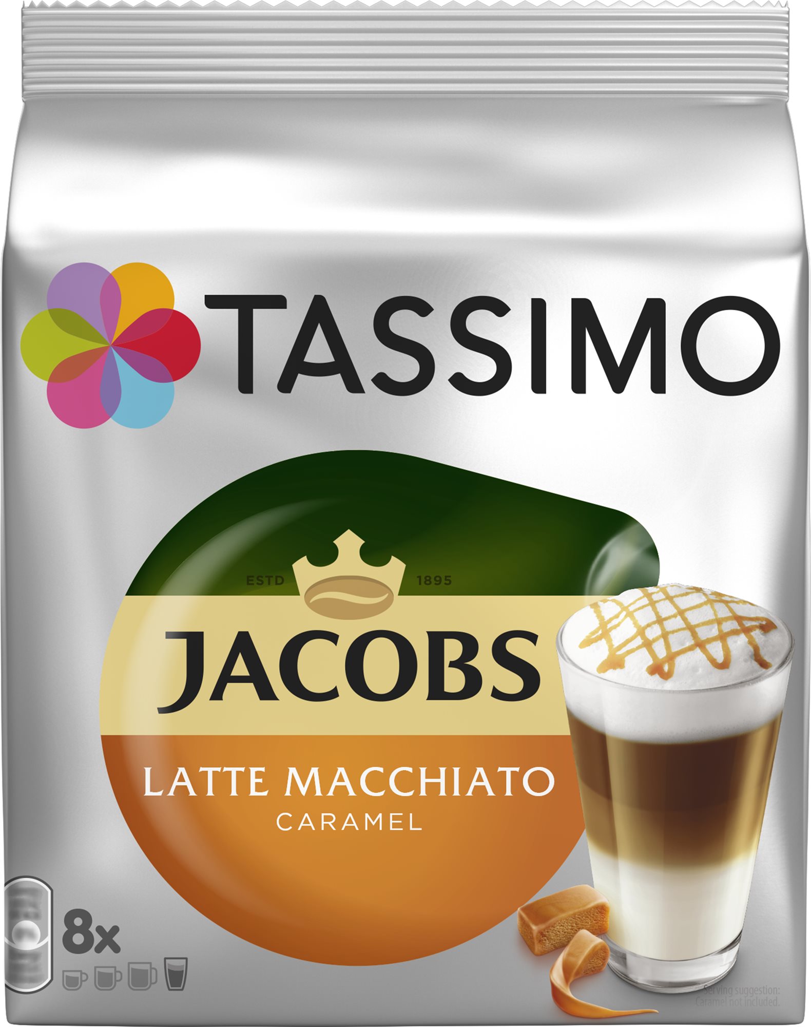 TASSIMO Jacobs Latte Macchiato Caramel 8 adag