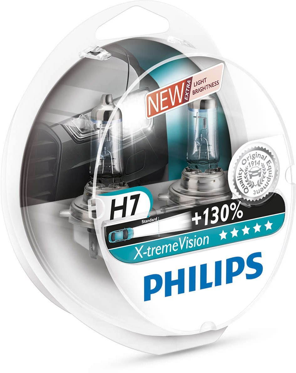 PHILIPS H7 X-tremeVision, 55W, PX26d foglalat, 2 db