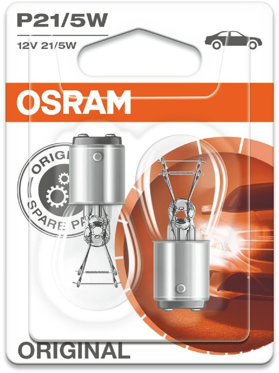 OSRAM P21 / 5W 12V 21 / 5W, BAY15d dupla kiszerelés
