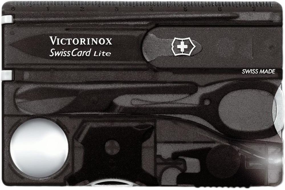 Victorinox Swiss Card Lite áttetsző fekete