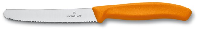 Victorinox paradicsomvágó kés hullámos pengével 11 cm narancssárga