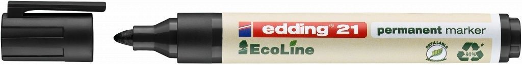 EDDING EcoLine 21 tartós filctoll, fekete
