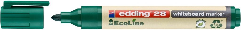 EDDING EcoLine 28 fehér táblákhoz és flipchartokhoz, zöld színű