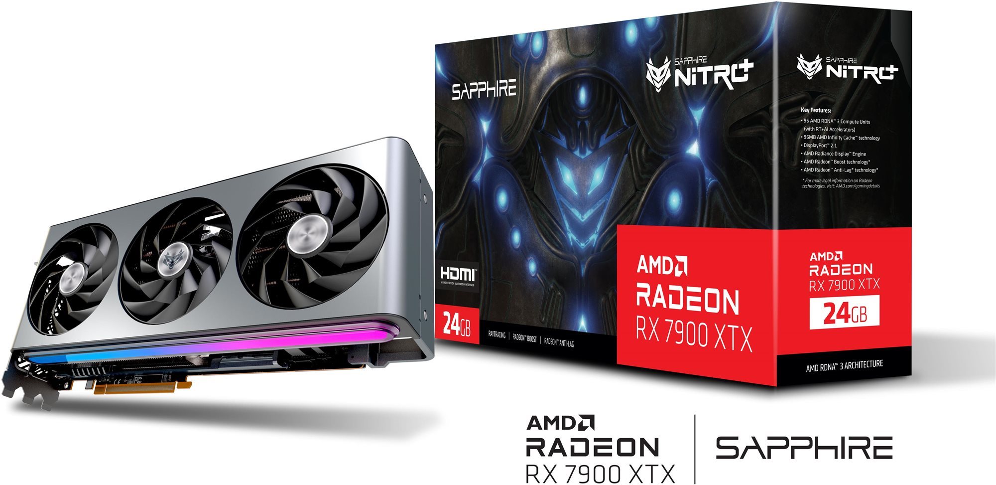 SAPPHIRE NITRO+ AMD Radeon RX 7900 XTX Vapor-X 24G