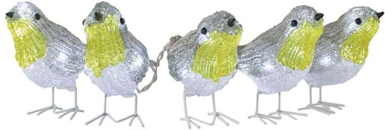 EMOS LED ptáčci, 11 cm, venkovní i vnitřní, studená bílá