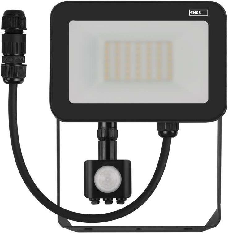 EMOS LED reflektor PROFI mozgásérzékelővel, 30 W semleges fehér színben