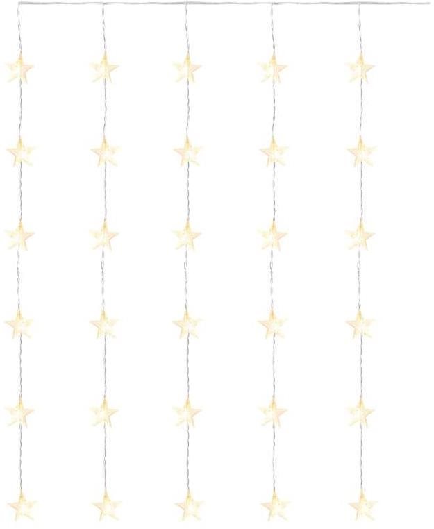 EMOS LED karácsonyi függöny - csillagok, 120x90 cm, kültéri és beltéri, meleg fehér, időzítővel