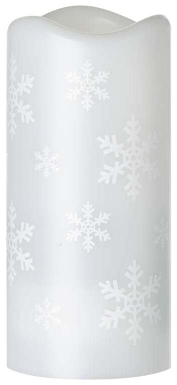 EMOS LED dekoratív kivetítő - hópelyhek, 3 x AAA, beltéri, hideg fehér