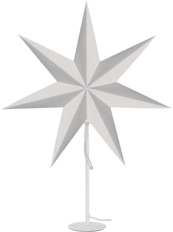 EMOS gyertyatartó E14 izzóhoz, papírcsillaggal, fehér, 67x45 cm, beltéri