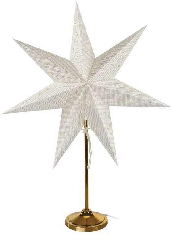EMOS papírcsillag, arany állvánnyal, 45 cm, beltéri kivitelben