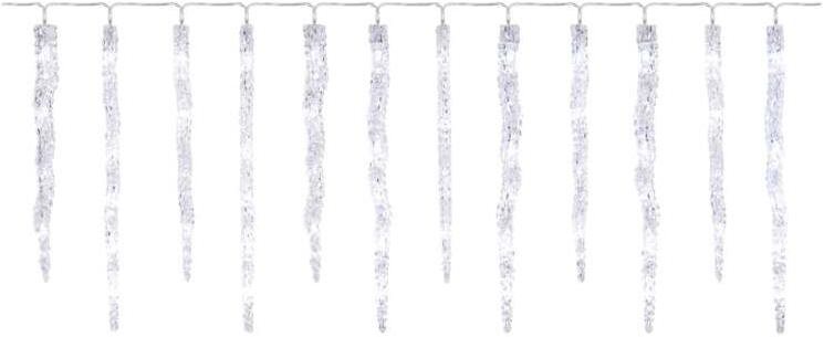 EMOS LED karácsonyi girland - jégcsapok, 12 db, 3,6 m, kültéri és beltéri, hideg fehér