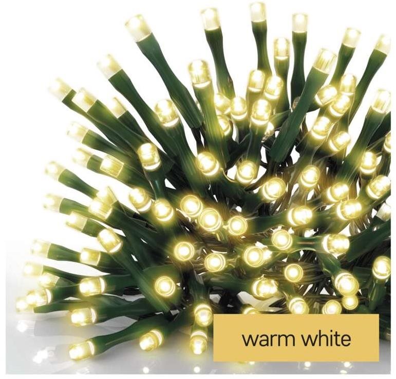 EMOS LED karácsonyi fényfüzér, 50 m, kültéri és beltéri, meleg fehér, időzítő