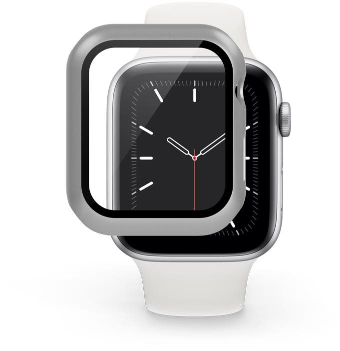 Epico Apple Watch 4/5/6/SE (44 mm) edzett üveg tok - ezüst