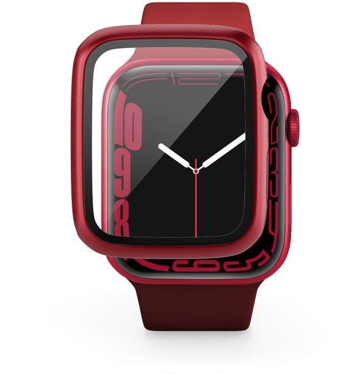 Epico Apple Watch 7 (45 mm) edzett üveg tok - piros
