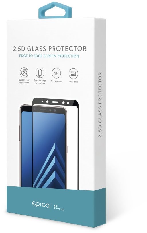 Epico Glass Samsung Galaxy A20e 2.5D üvegfólia - fekete