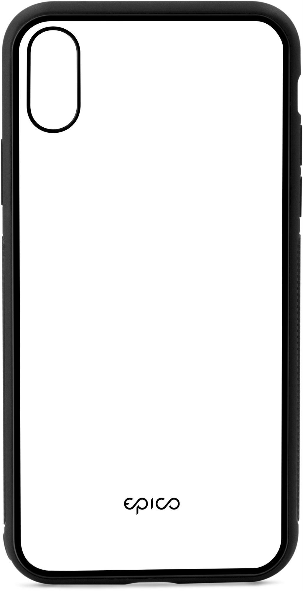 Epico Glass iPhone XS Max átlátszó fekete tok