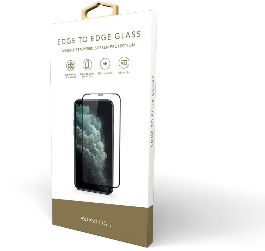 Epico Edge to Edge Glass IM iPhone 6/6s/7/8/SE (2020)/SE (2022) üvegfólia - fekete