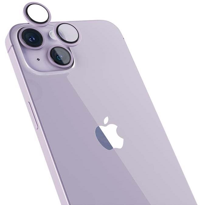 Epico iPhone 14 / 14 Plus kamera védő fólia - lila, alumínium