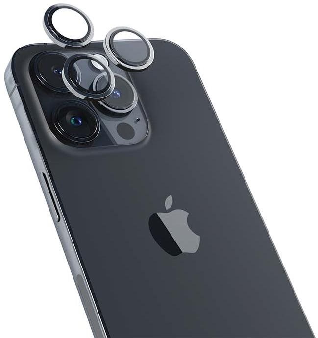 Epico iPhone 14 Pro / 14 Pro Max kamera védő fólia - asztrofekete, alumínium