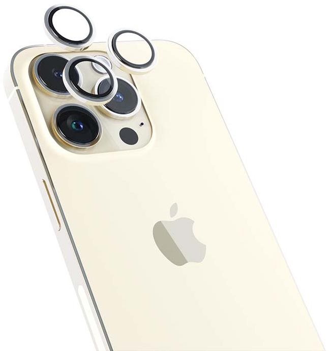 Epico iPhone 14 Pro / 14 Pro Max kamera védő fólia - arany, alumínium