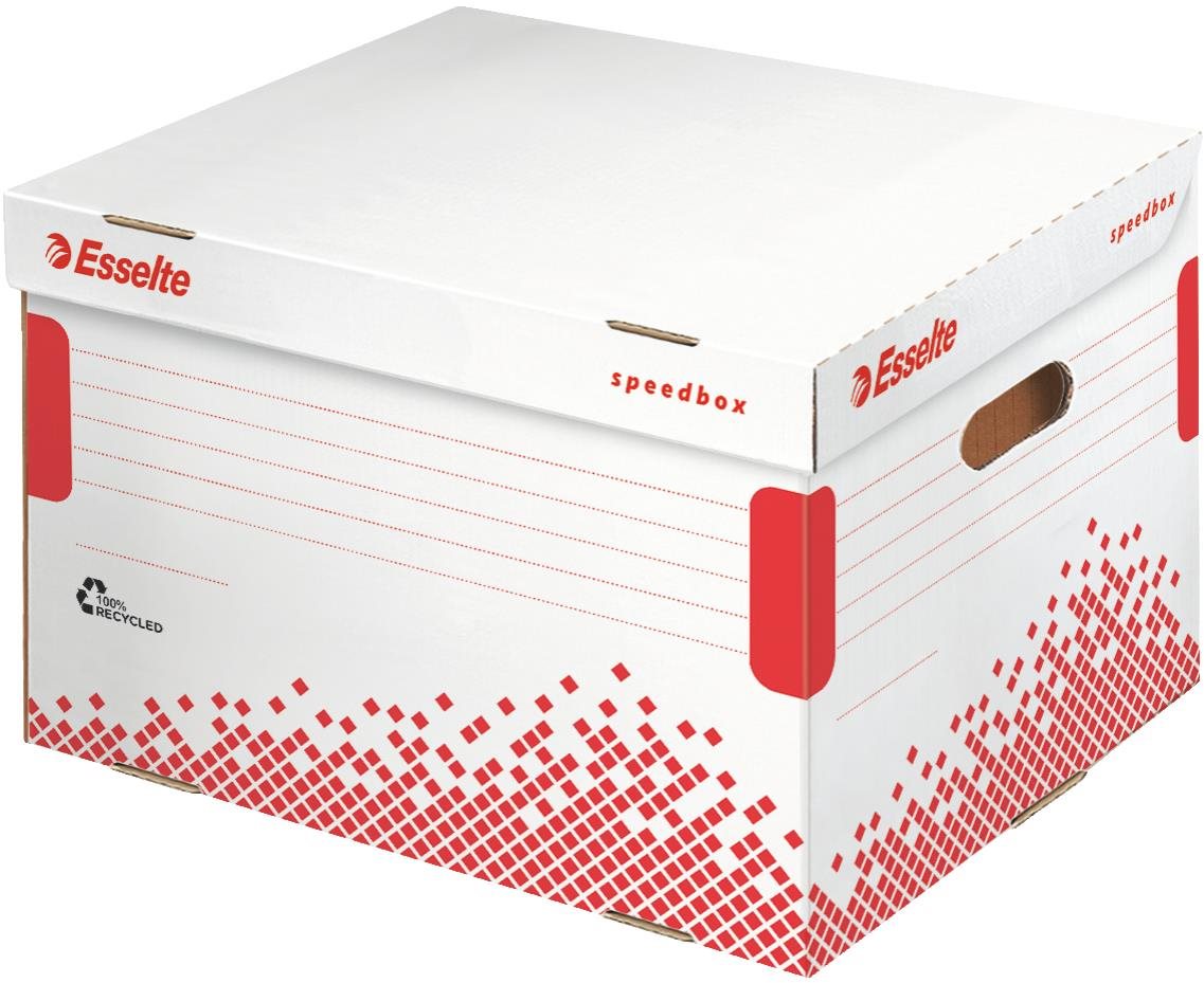 Esselte Speedbox 39.2 x 30.1 x 33.4 cm, fehér-piros