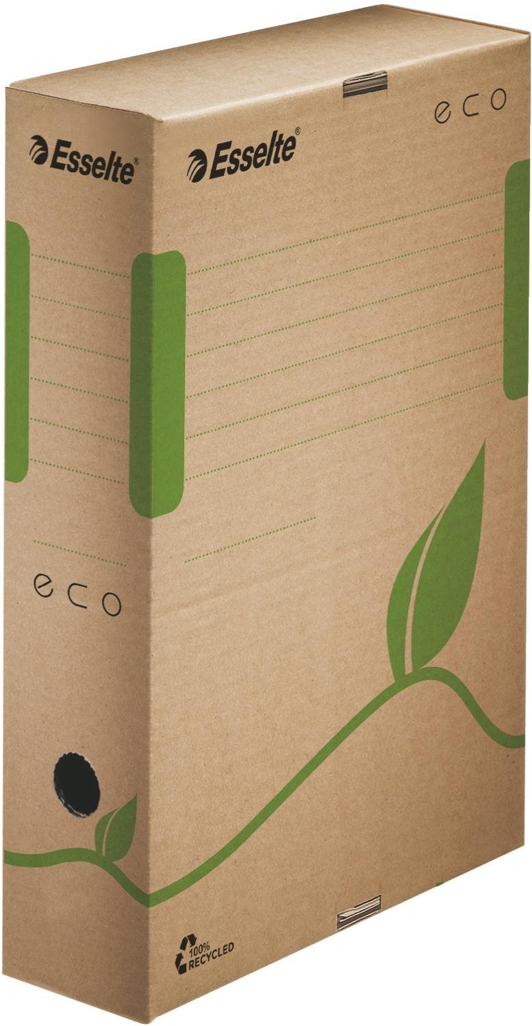 Esselte ECO 8 x 32.7 x 23.3 cm, barna-zöld
